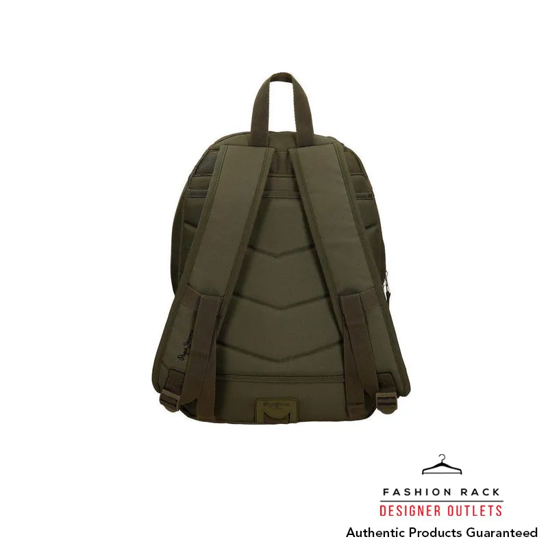 Pepe Jeans Harlow School Backpack Olive Green