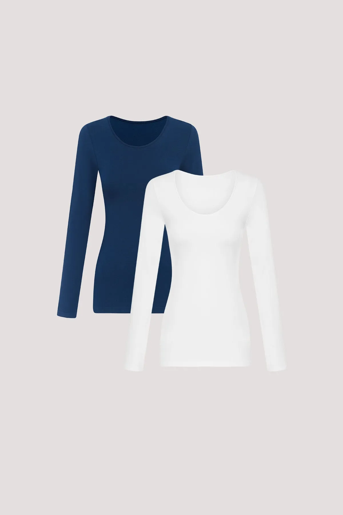 Pure Comfort Modal Long Sleeve Top 2pk