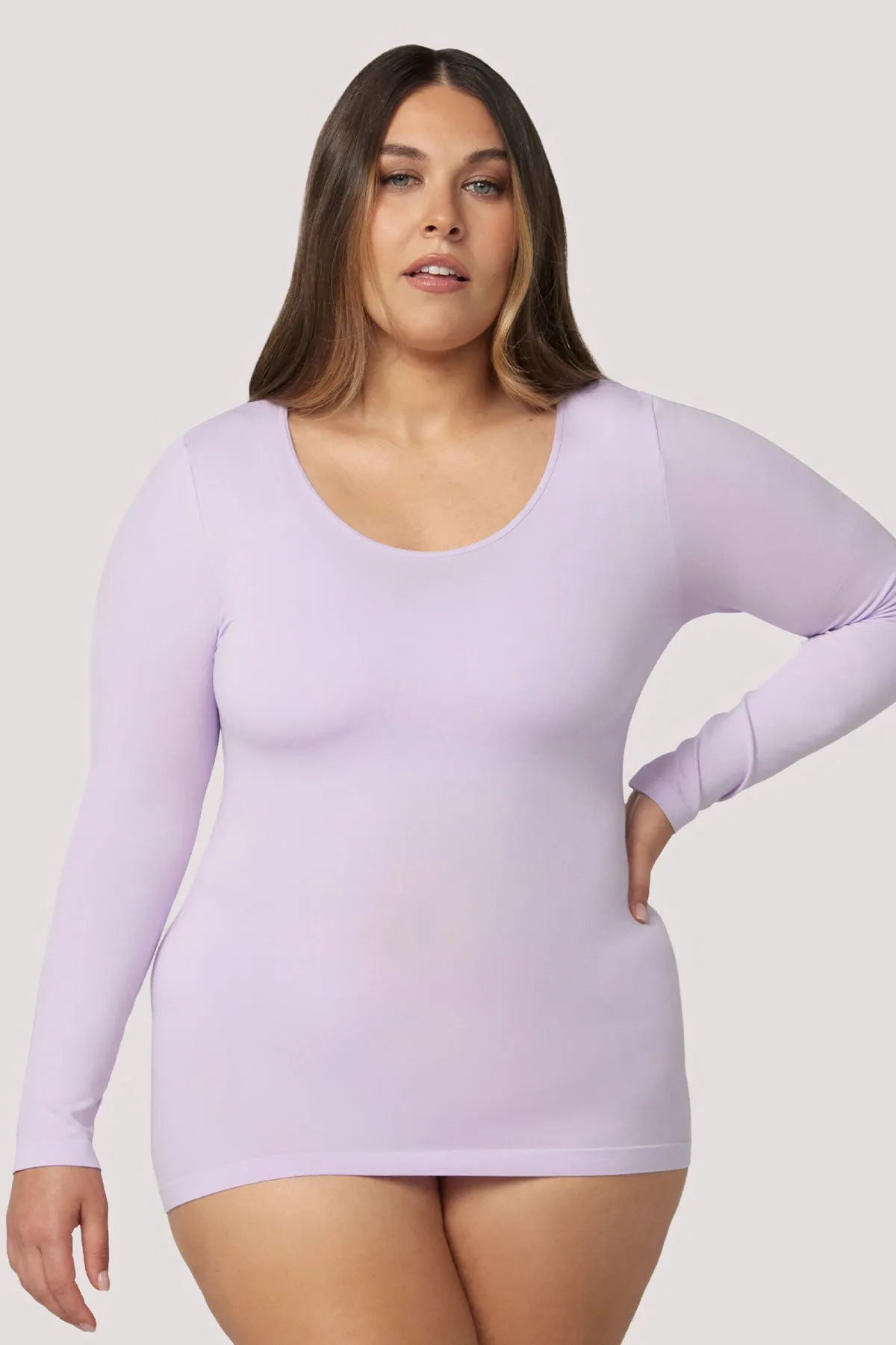 Pure Comfort Modal Long Sleeve Top 2pk