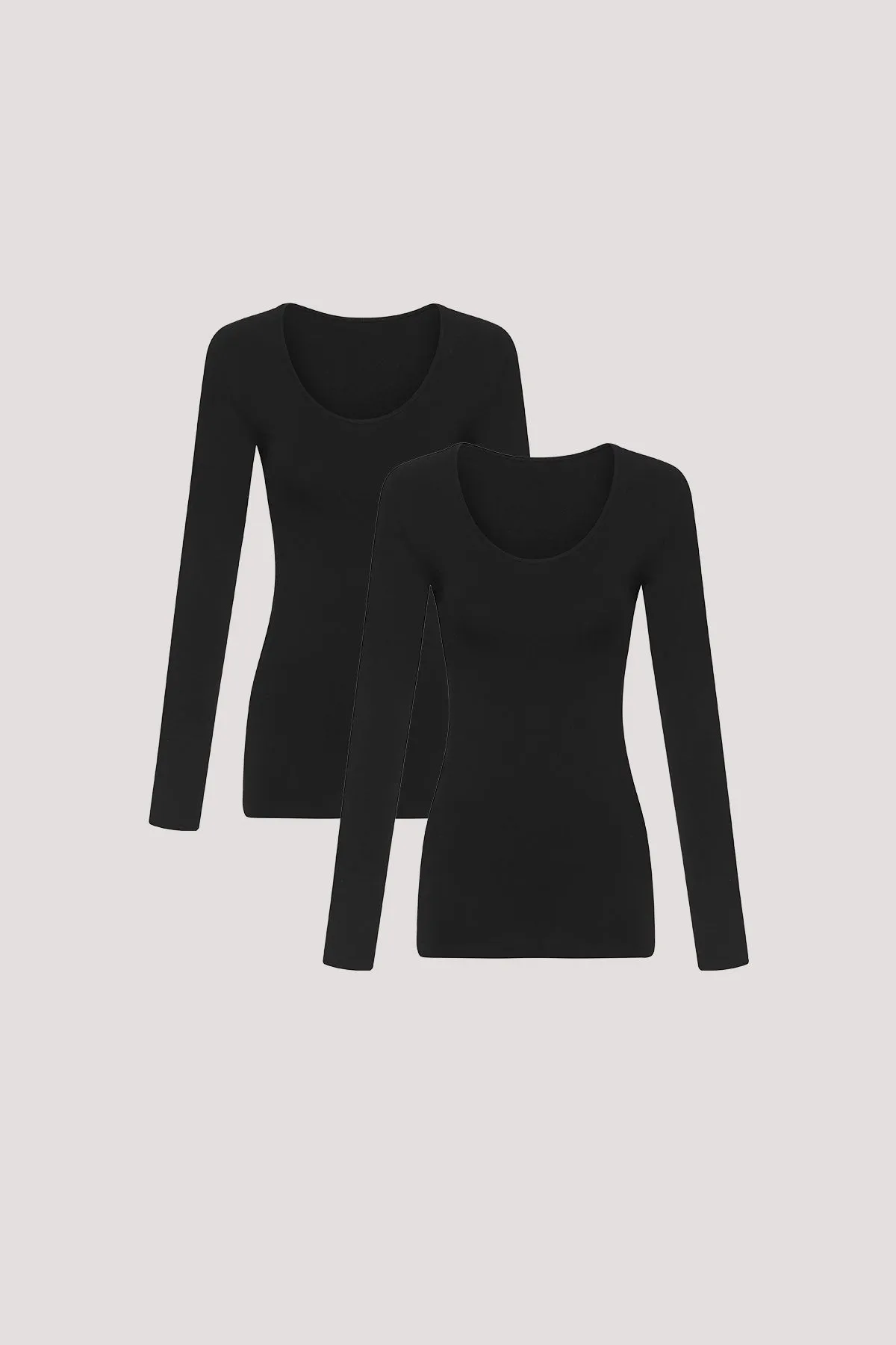 Pure Comfort Modal Long Sleeve Top 2pk