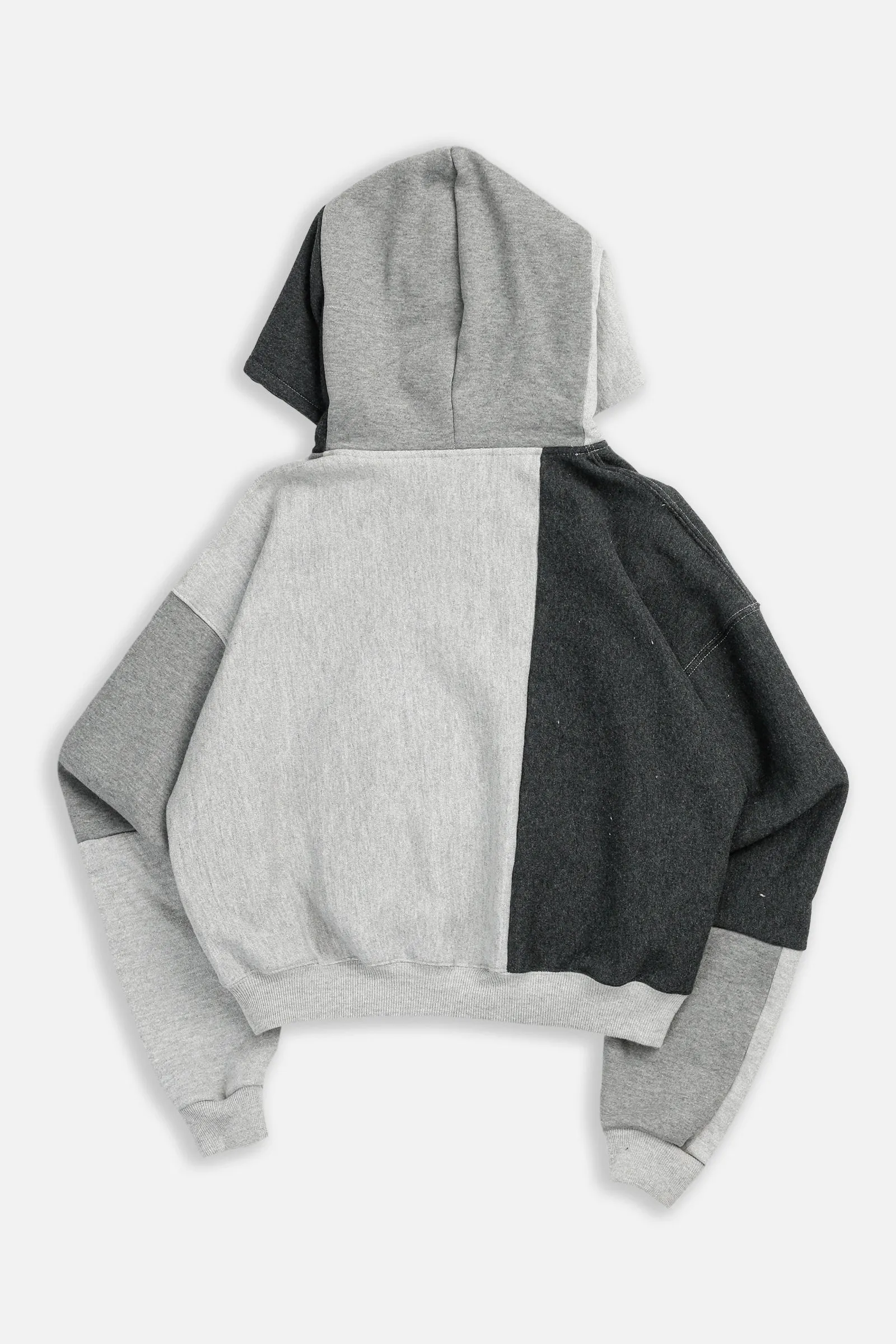 Rework Champion Crop Zip Hoodie - M