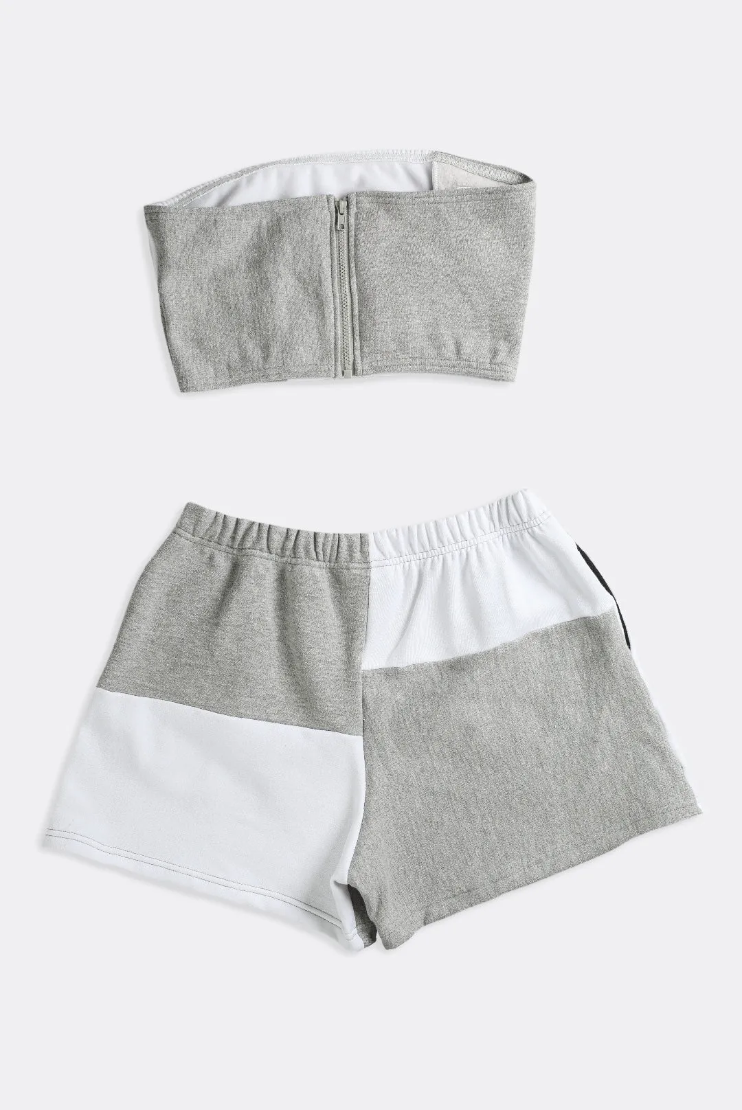 Rework Champion Patchwork Mini Sweatshorts Set - XS, S, M, L