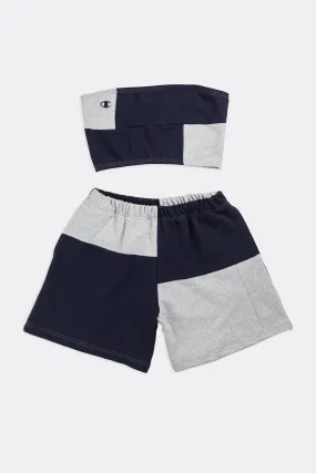 Rework Champion Patchwork Sweatshorts Set - L