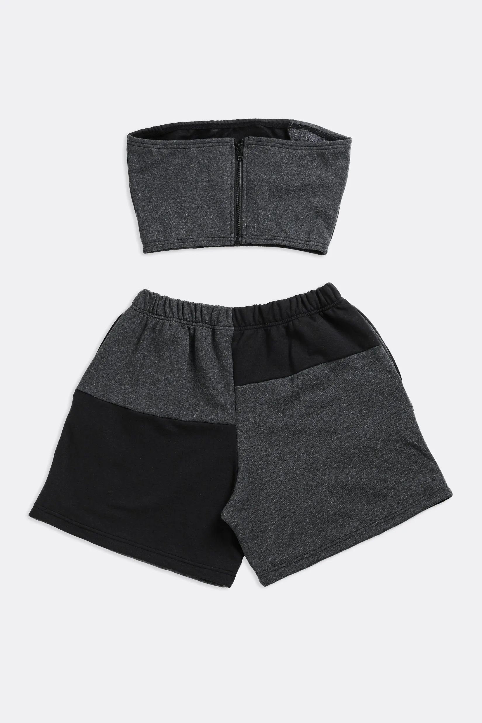 Rework Champion Patchwork Sweatshorts Set - M