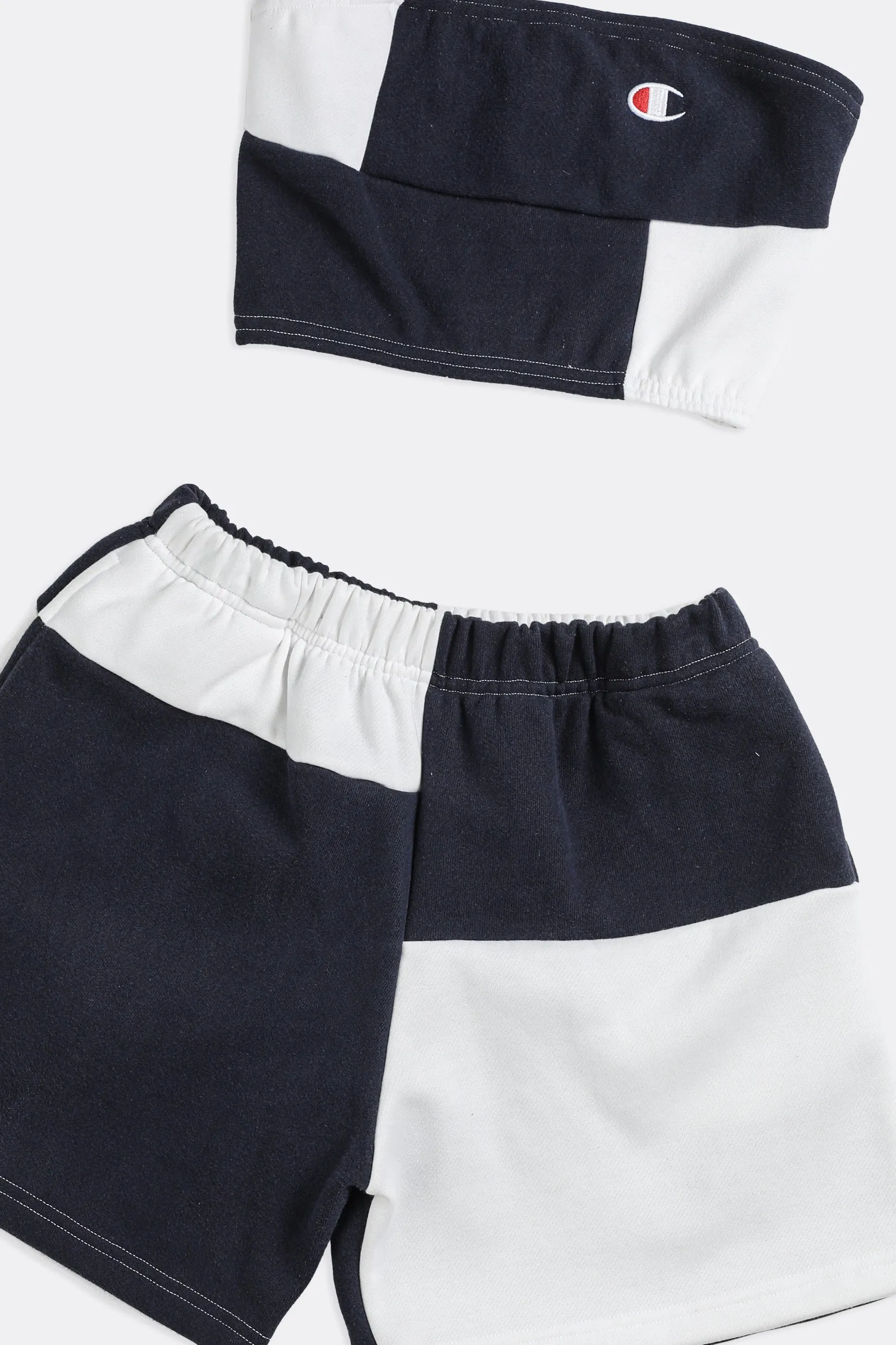 Rework Champion Patchwork Sweatshorts Set - XS, S, M, L