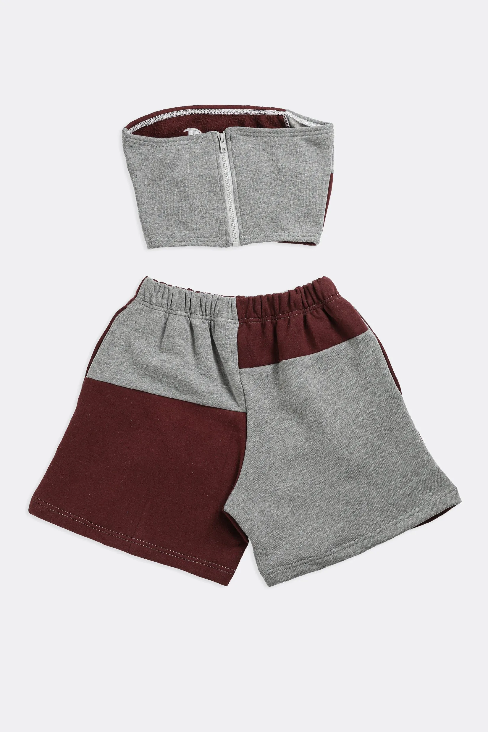 Rework Champion Patchwork Sweatshorts Set - XS