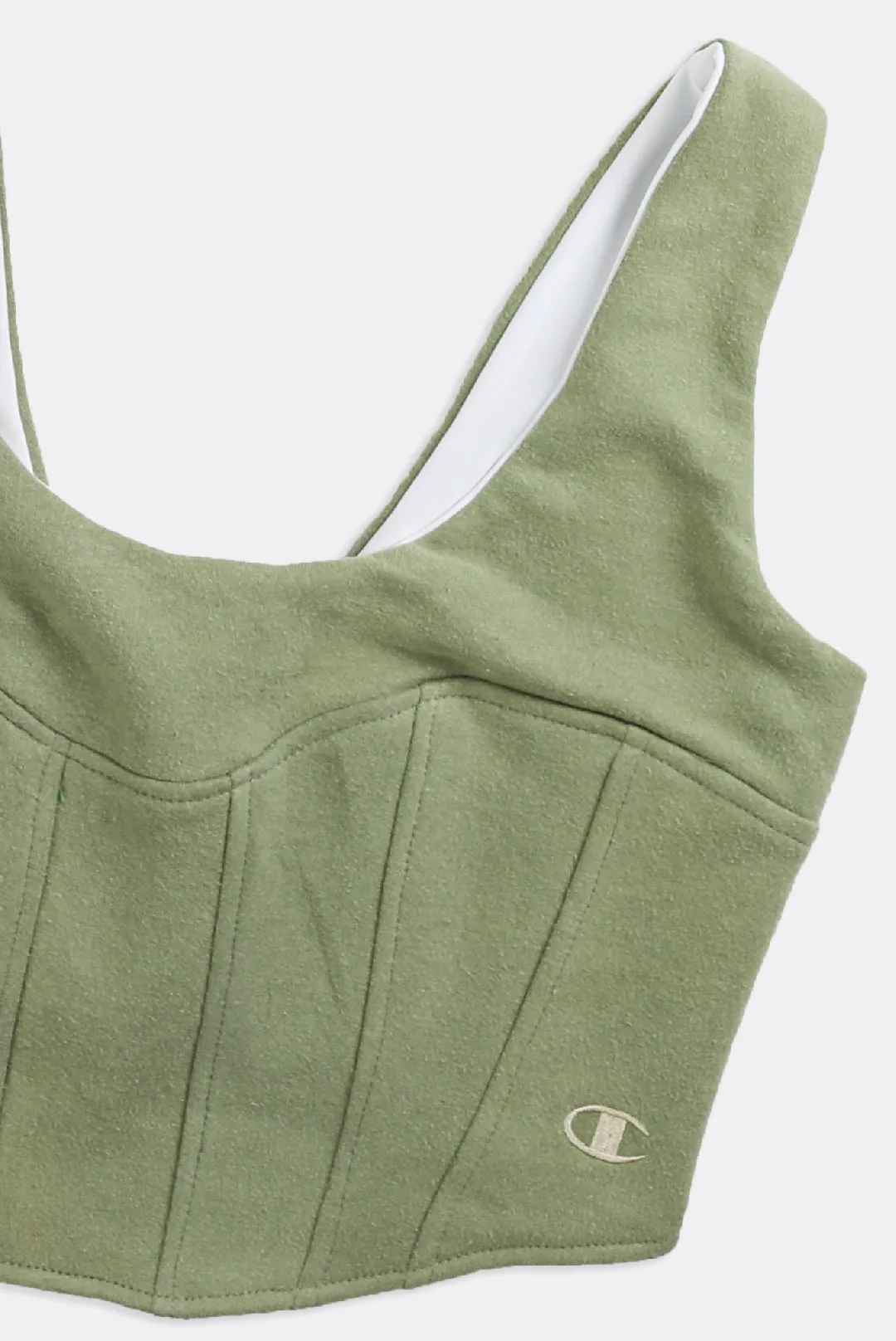 Rework Champion Sweatshirt Bustier - L