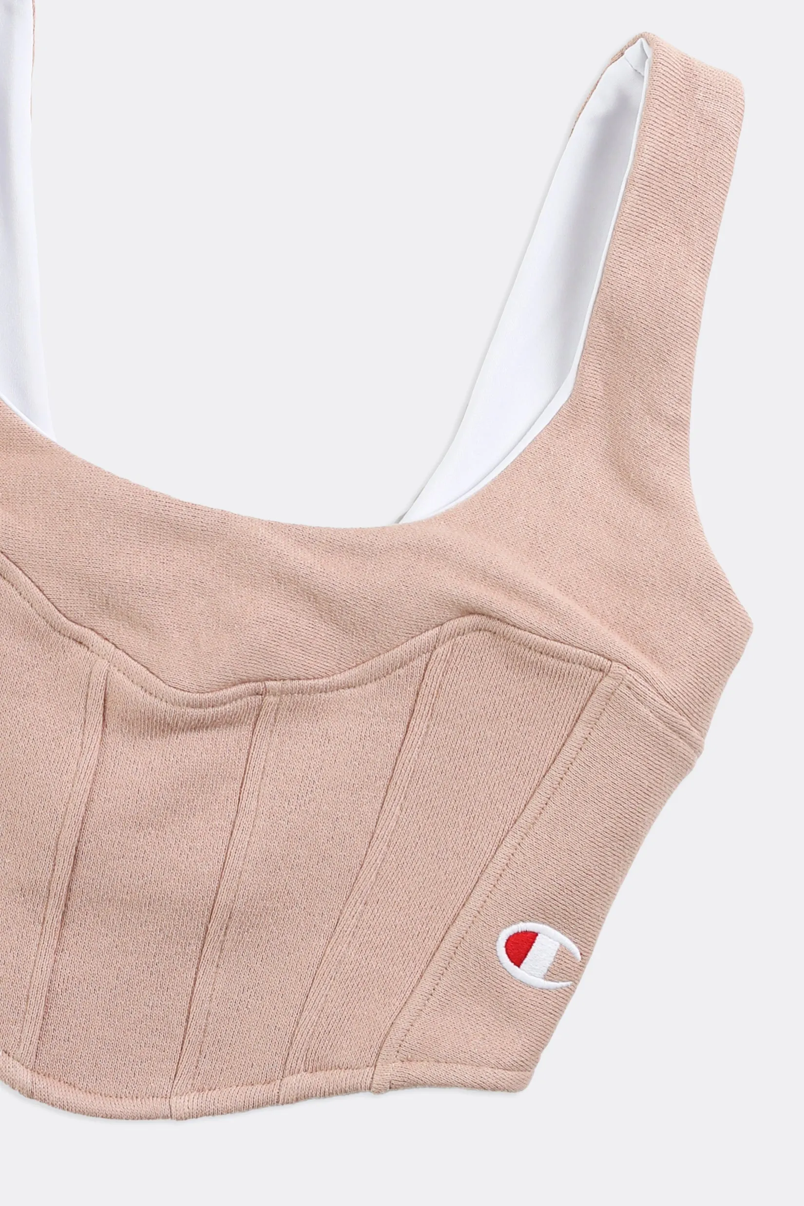 Rework Champion Sweatshirt Bustier - XS