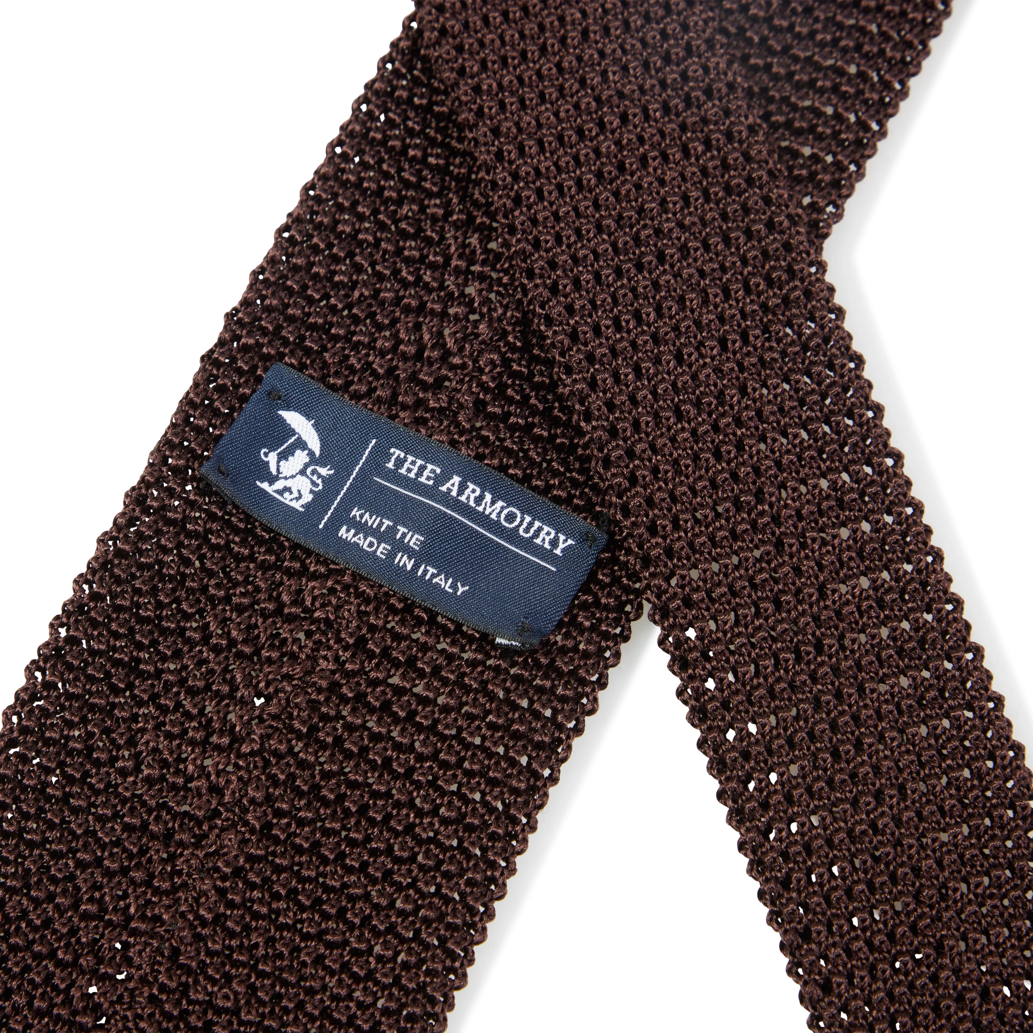 Silk Flat-End Knit Tie