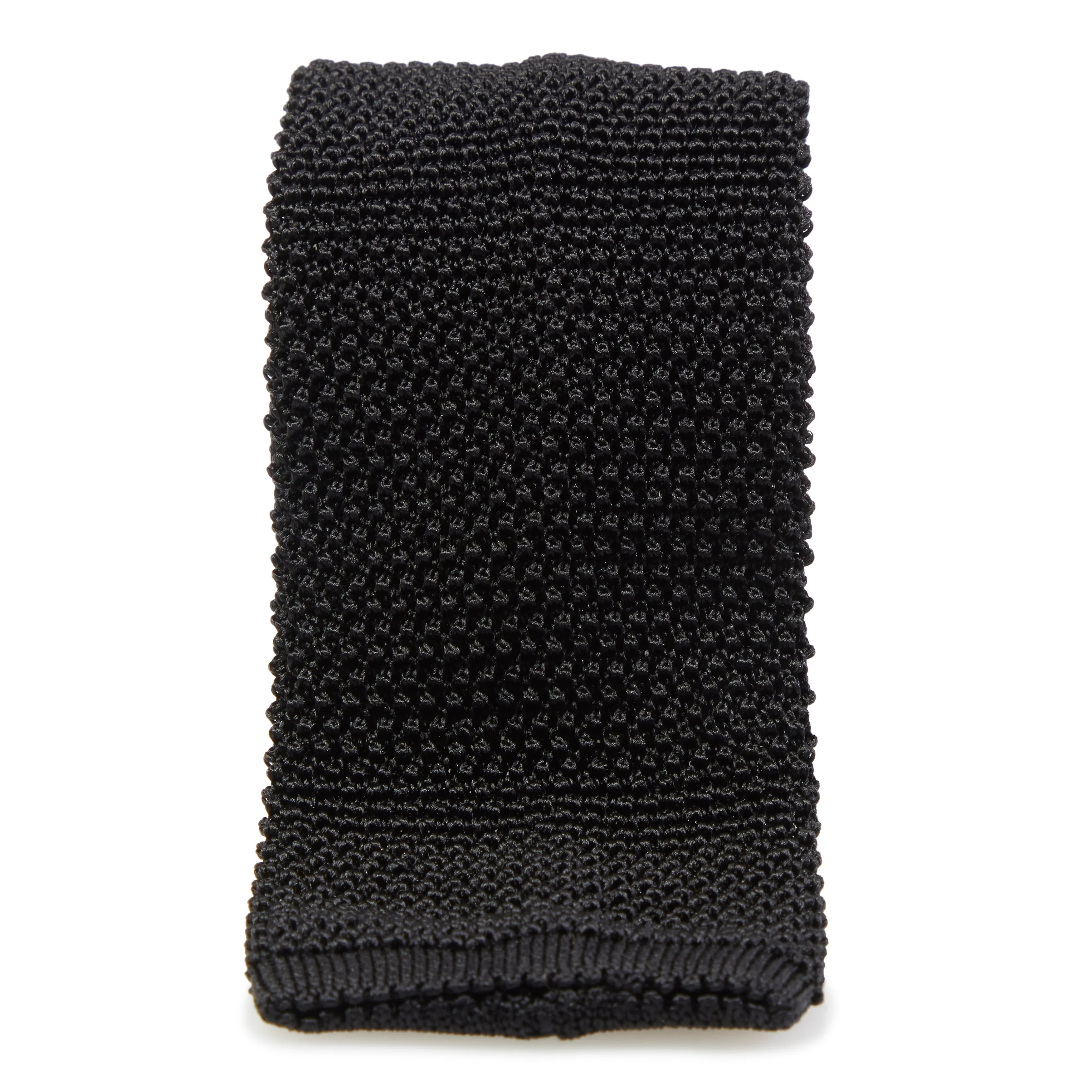 Silk Flat-End Knit Tie