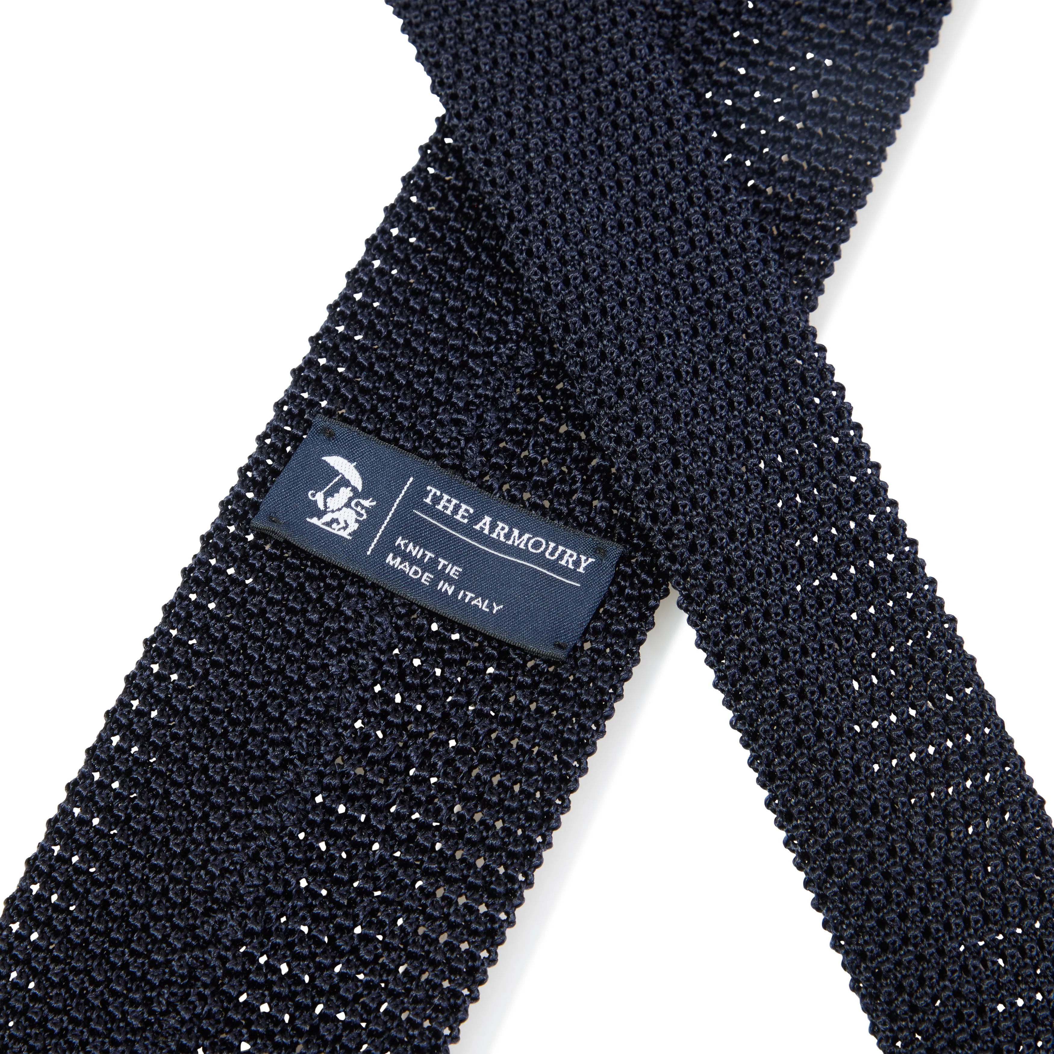 Silk Flat-End Knit Tie