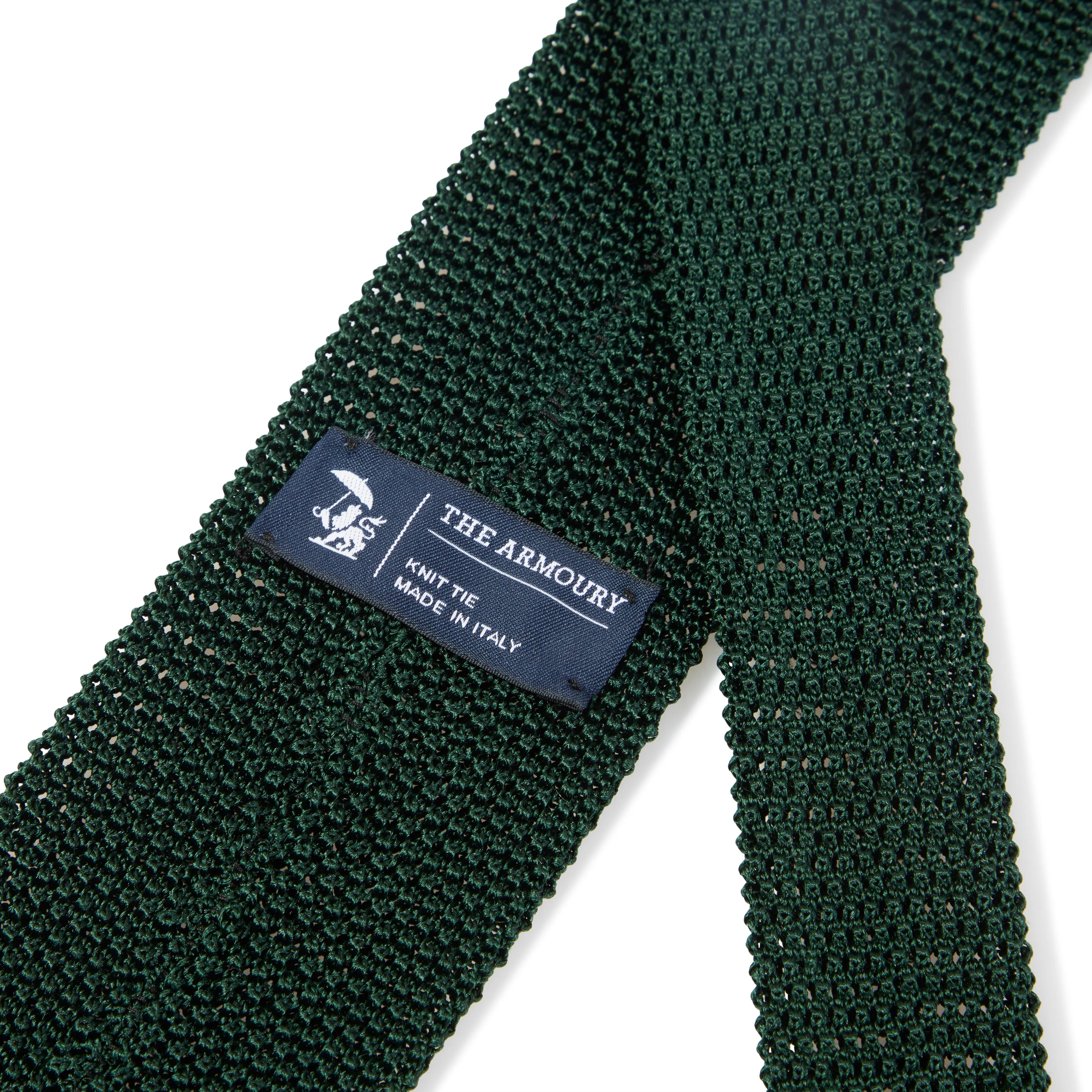 Silk Flat-End Knit Tie