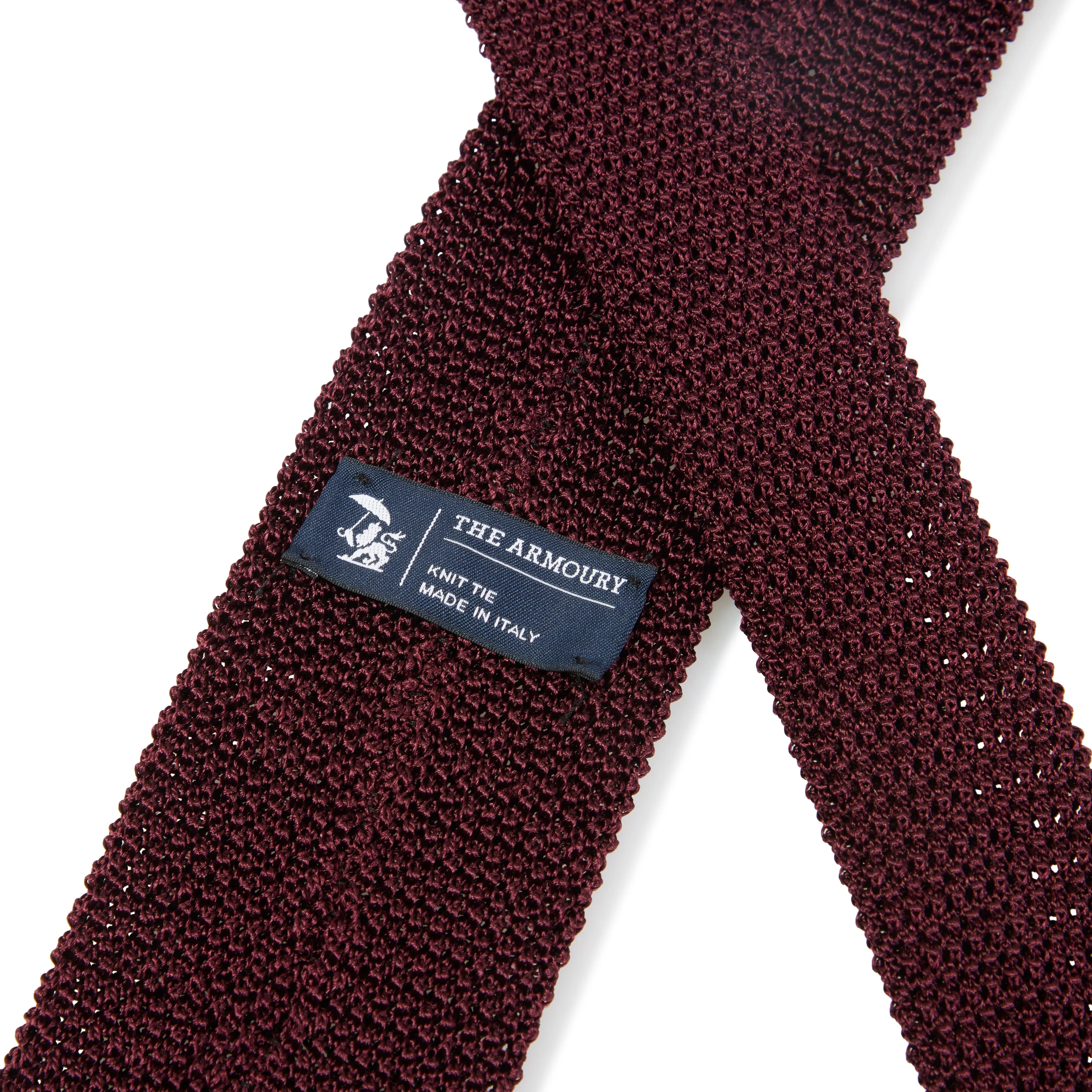 Silk Flat-End Knit Tie