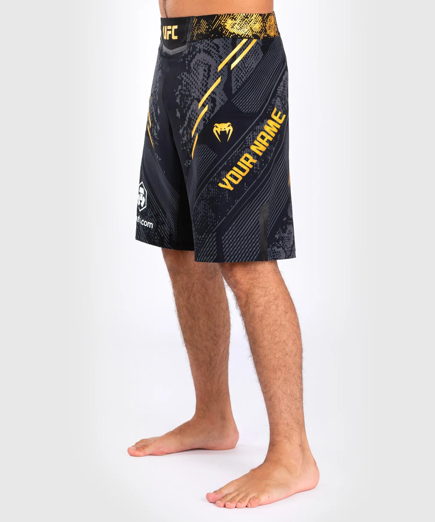 Personalized Authentic UFC Adrenaline Fight Night Mens Long Fit Fight Short by Venum - Champion