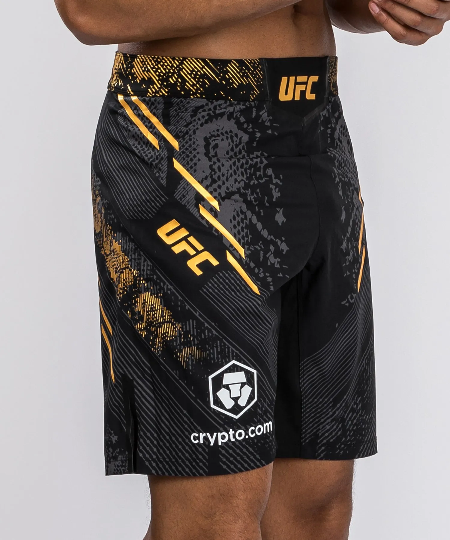 Personalized Authentic UFC Adrenaline Fight Night Mens Long Fit Fight Short by Venum - Champion