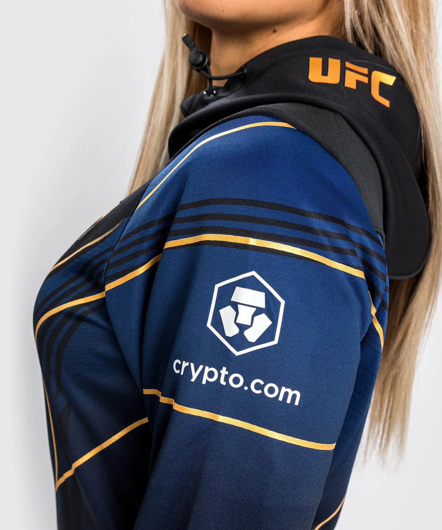 Ufc Authentic Fight Night 2.0 Kit By Venum Women's Walkout Hoodie - Midnight Edition - Champion