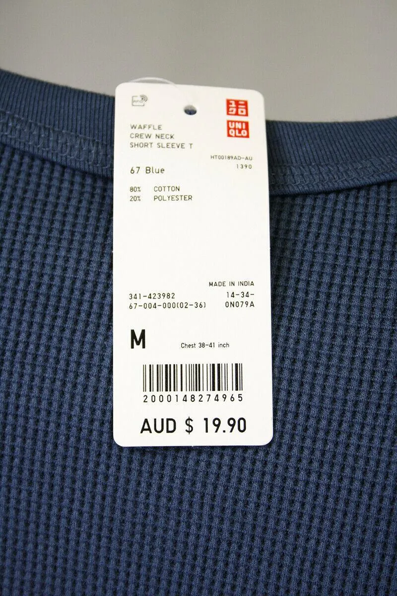 Uniqlo Men's Waffle Crewneck S/S T-Shirt