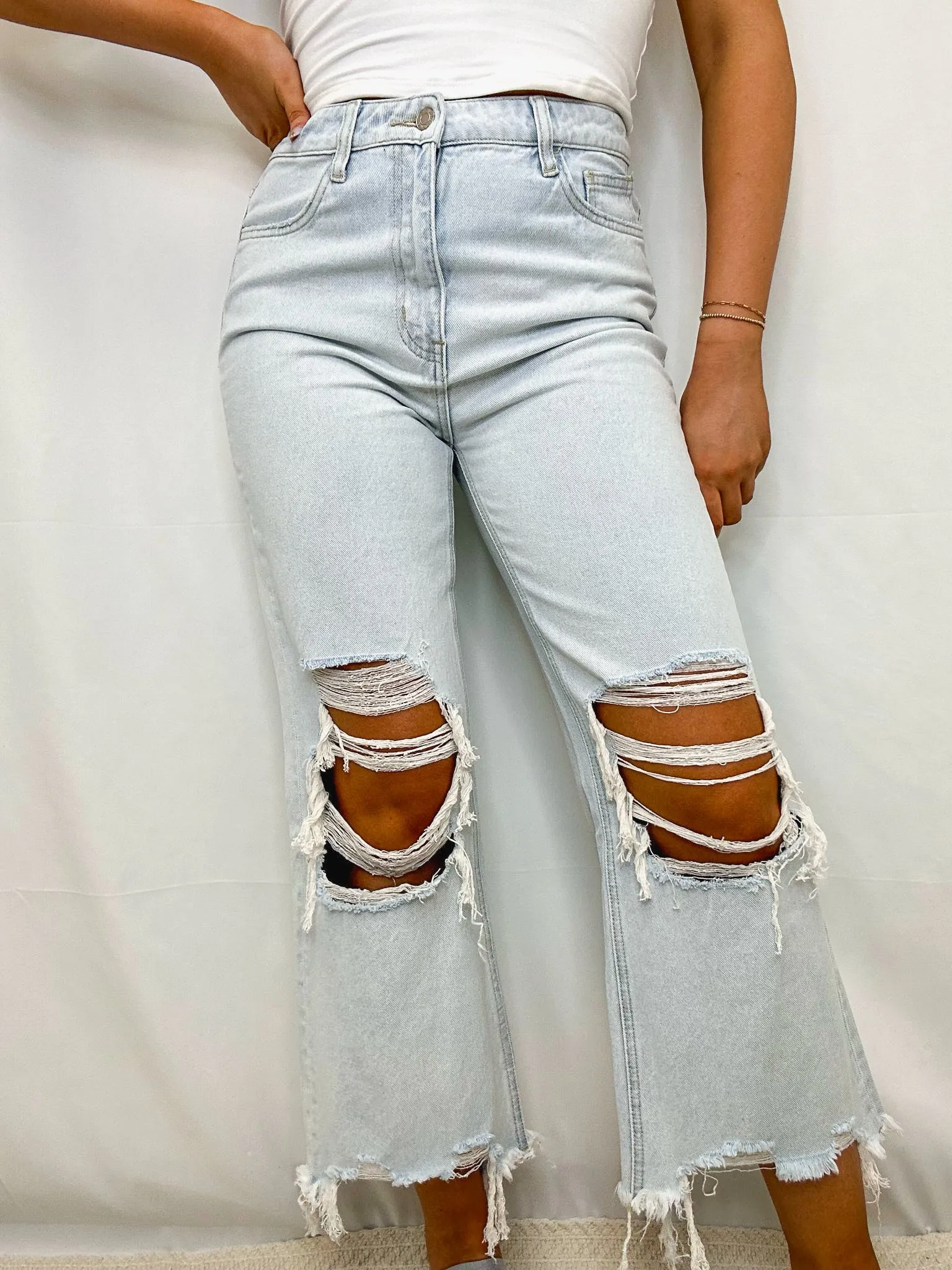 Vintage Crop Flare Jeans